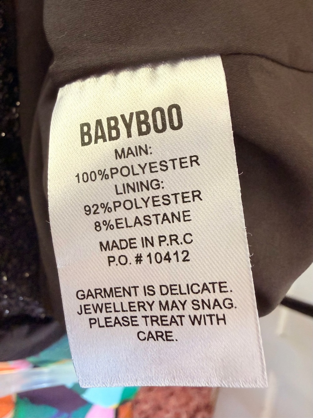 NWT Babyboo Lottie black strapless mini dress - Picture 7 of 10